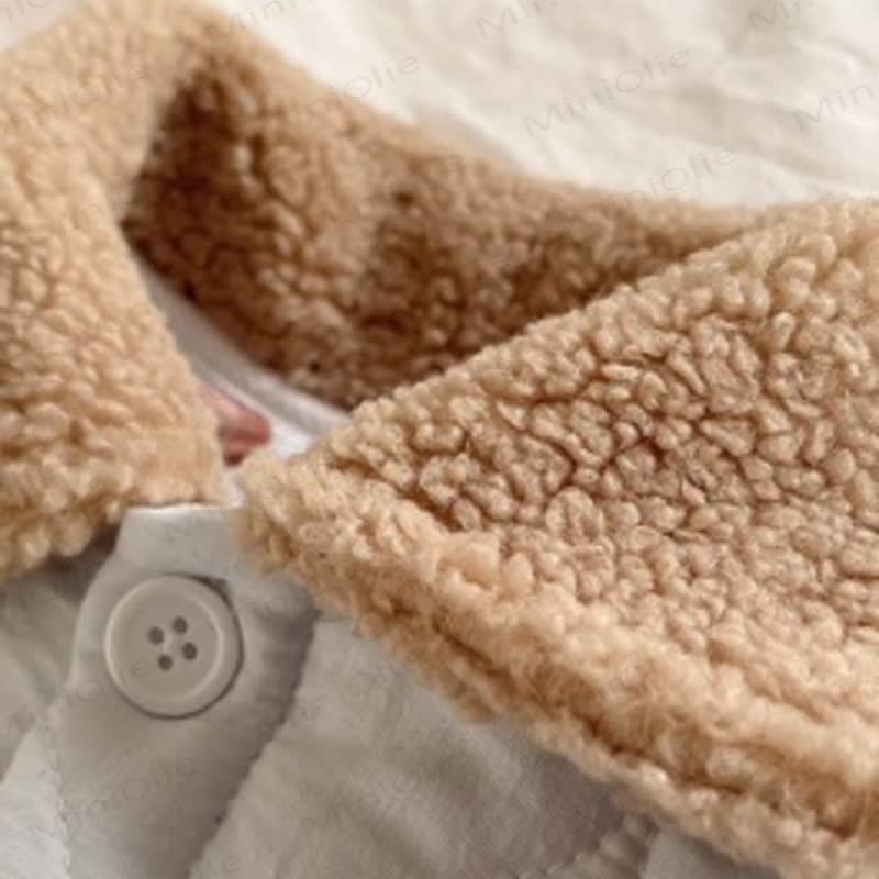 Toddler Baby Bear Quilted Fleece Collar Pyjama 2-piece Set - image 6