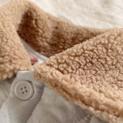 Toddler Baby Bear Quilted Fleece Collar Pyjama 2-piece Set - image 6