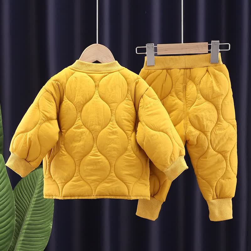 Baby Toddler Quilted Winter Jacket 2-piece Set - image 4