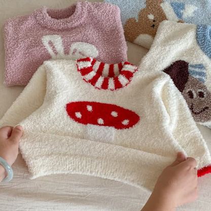 Baby Toddler Cartoon Print Plush Loungewear 2-piece Set - image 12