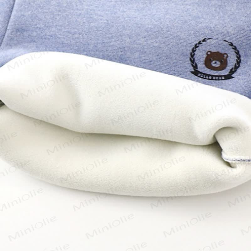 Toddler Bear Warm Fleece Sweatshirt and Jogger 2-piece Set - image 6