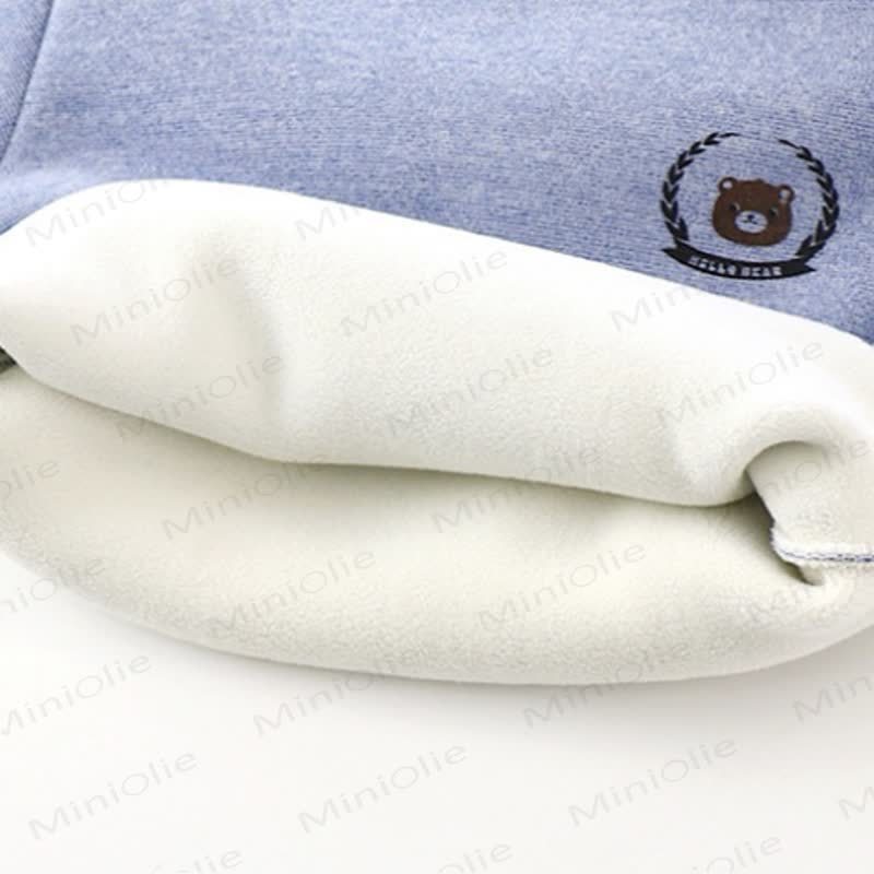 Toddler Bear Warm Fleece Sweatshirt and Jogger 2-piece Set - image 6