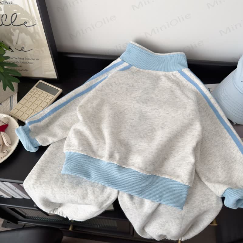 LUCKY DAY Toddler Ocean Embroidered Track Jacket and Pants Set - image 2