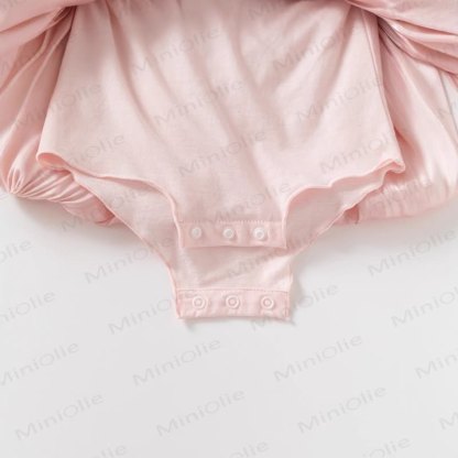 Baby Girls Bow Satin Long Sleeve Dress - image 7