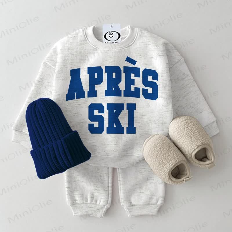 APRES SKI Baby Sweatshirt 2-piece Set - Light Grey - 2-3T - image 1