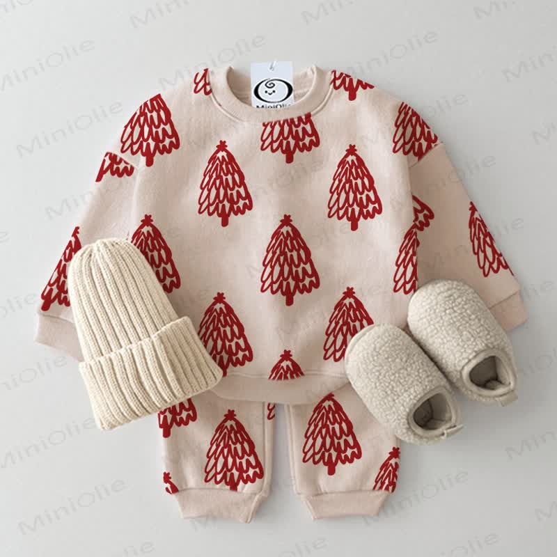 Baby 2-piece Tree Beige Set - Beige - 2-3T - image 1