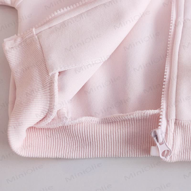 Baby Toddler Pink Bear Ear Hooded and Jogger 2-piece Set - image 6