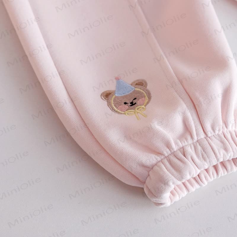 Baby Toddler Pink Bear Ear Hooded and Jogger 2-piece Set - image 10