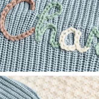 Personalized Baby Name Knit Bodysuit with Hat - image 5