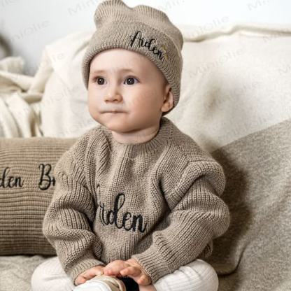 Personalized Baby Name Knit Sweater - image 2