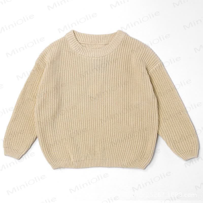 Personalized Baby Name Knit Sweater - Khaki - 7T - image 5