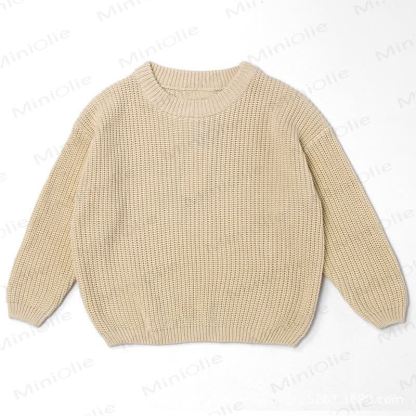 Personalized Baby Name Knit Sweater - Khaki - 7T - image 5
