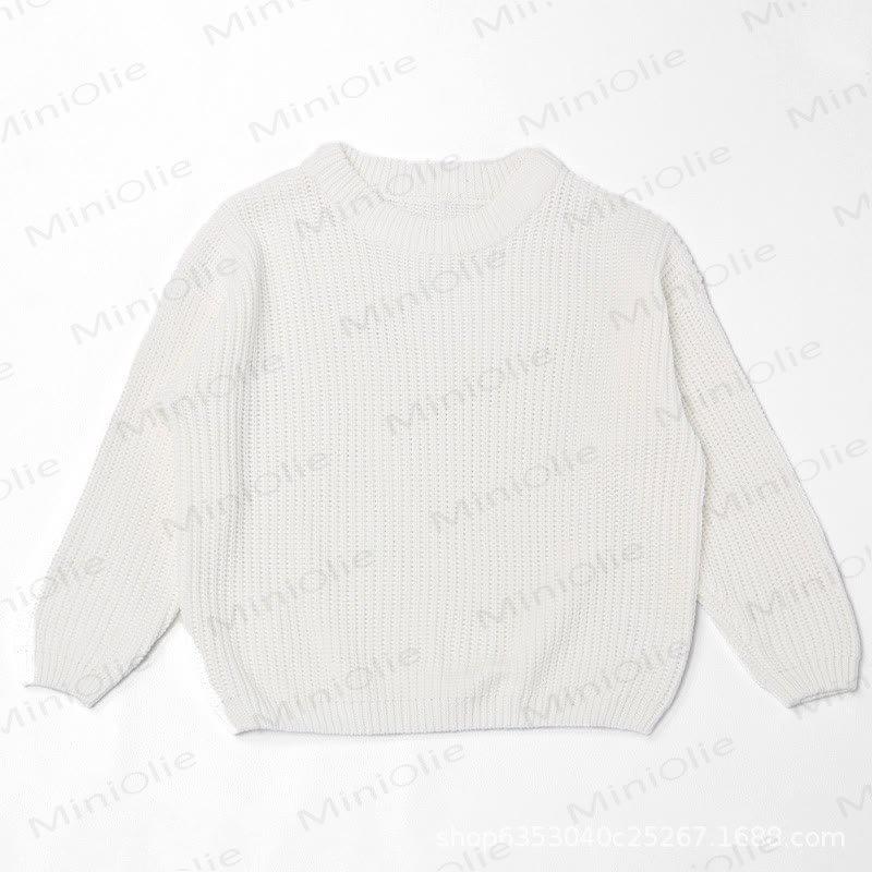 Personalized Baby Name Knit Sweater - White - 7T - image 6