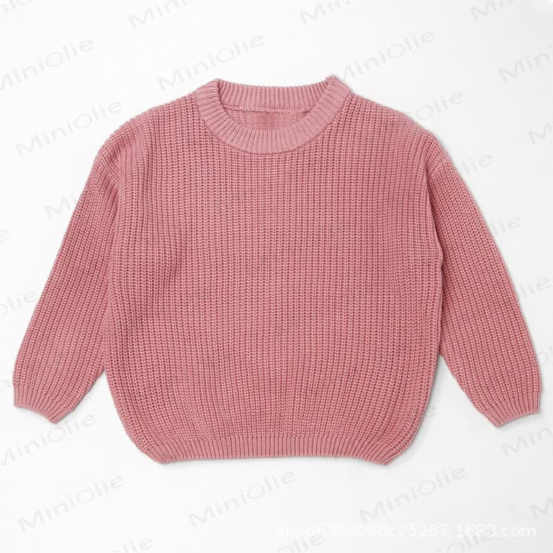 Personalized Baby Name Knit Sweater - Pink - 7T - image 7