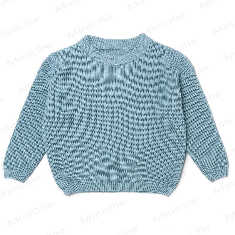 Personalized Baby Name Knit Sweater - Blue - 7T - image 9