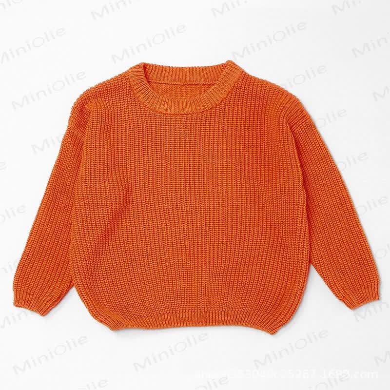 Personalized Baby Name Knit Sweater - Orange - 7T - image 10