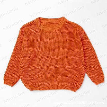 Personalized Baby Name Knit Sweater - Orange - 7T - image 10