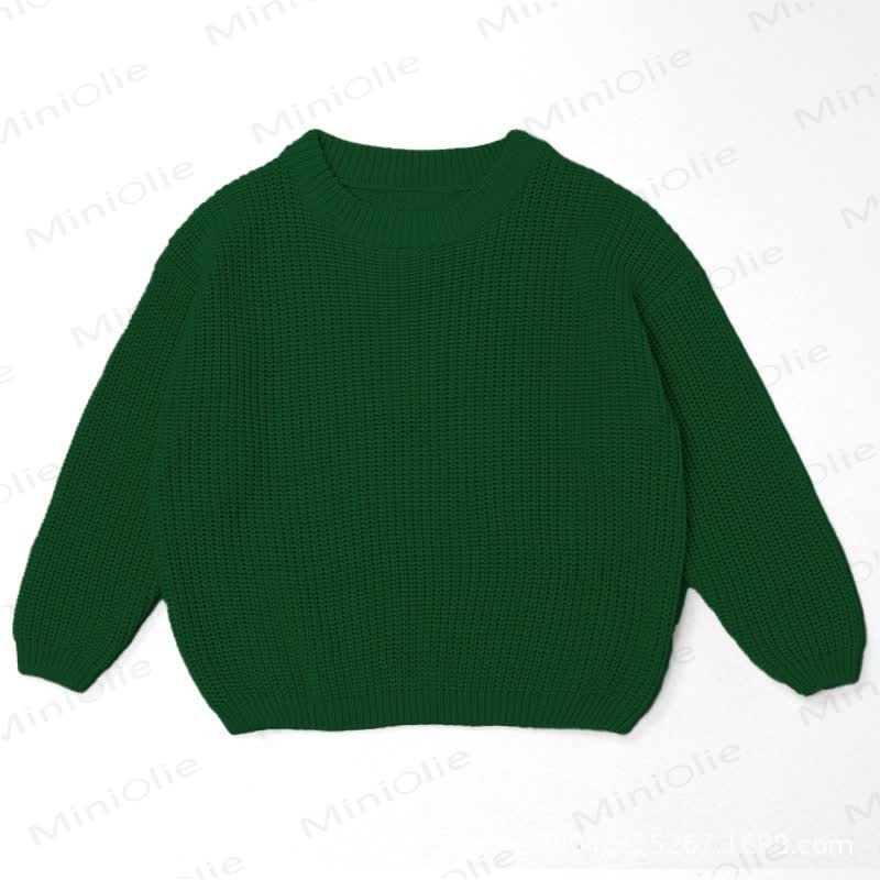 Personalized Baby Name Knit Sweater - Green - 7T - image 11