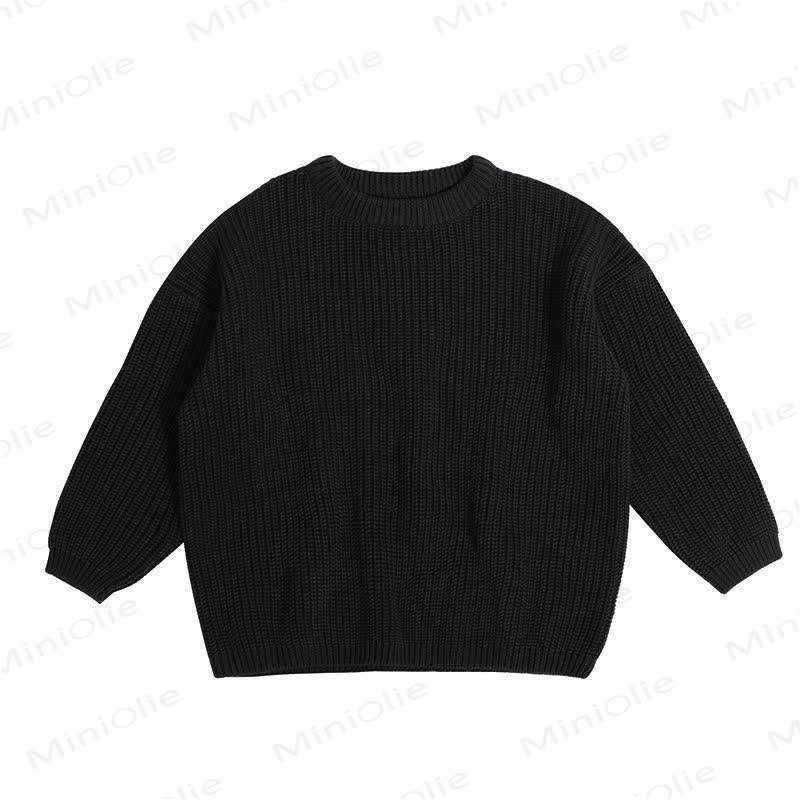 Personalized Baby Name Knit Sweater - Black - 7T - image 12
