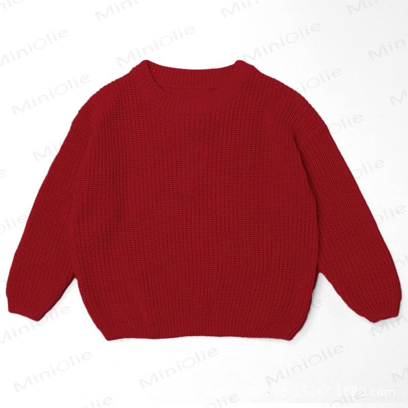 Personalized Baby Name Knit Sweater - Red - 7T - image 14