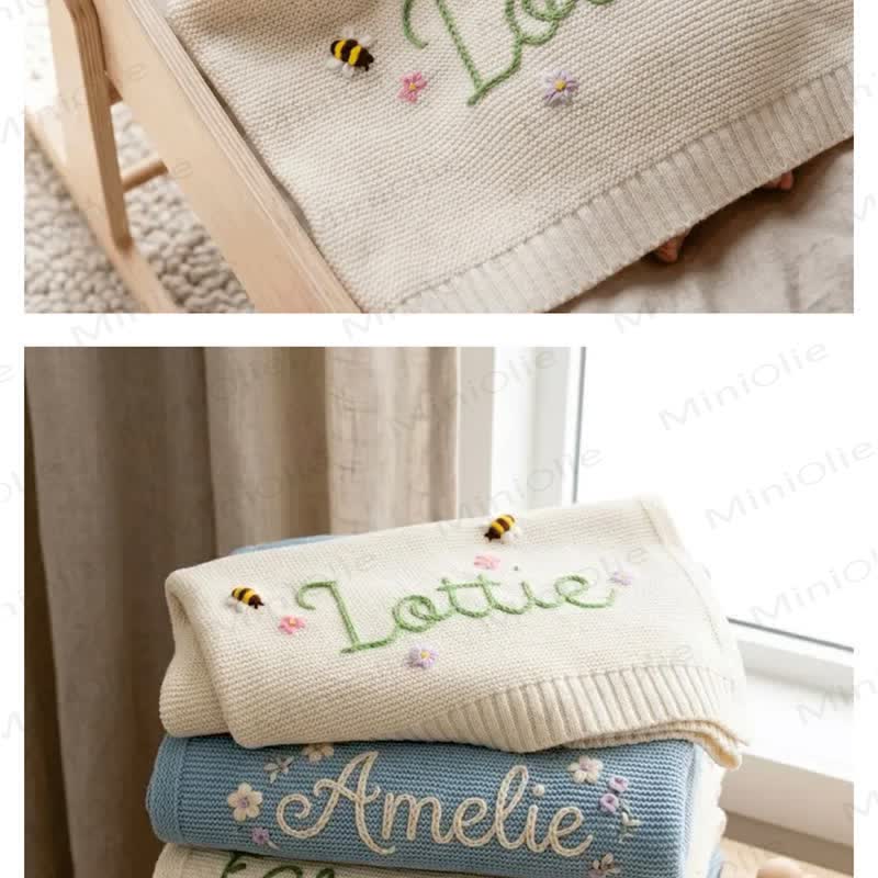 Personalized Baby Name Blanket - image 4
