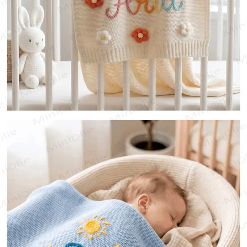 Personalized Baby Name Blanket - image 5