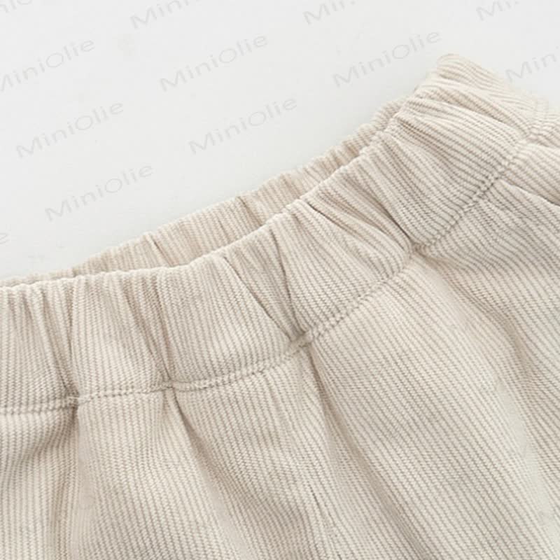 Toddler Baby Star Patch Fleece Corduroy Pants - image 2