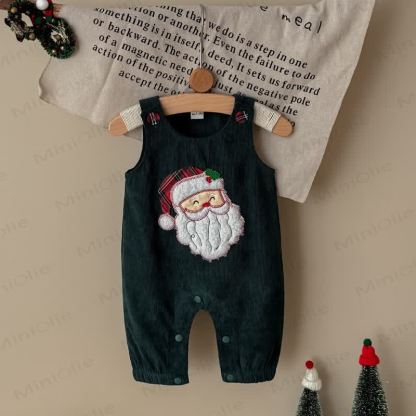 Baby Santa Corduroy Sleeveless Romper - Brown - 12-18M - image 16