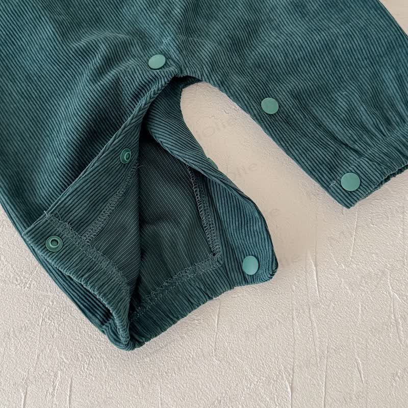 Baby Santa Corduroy Sleeveless Romper - image 22
