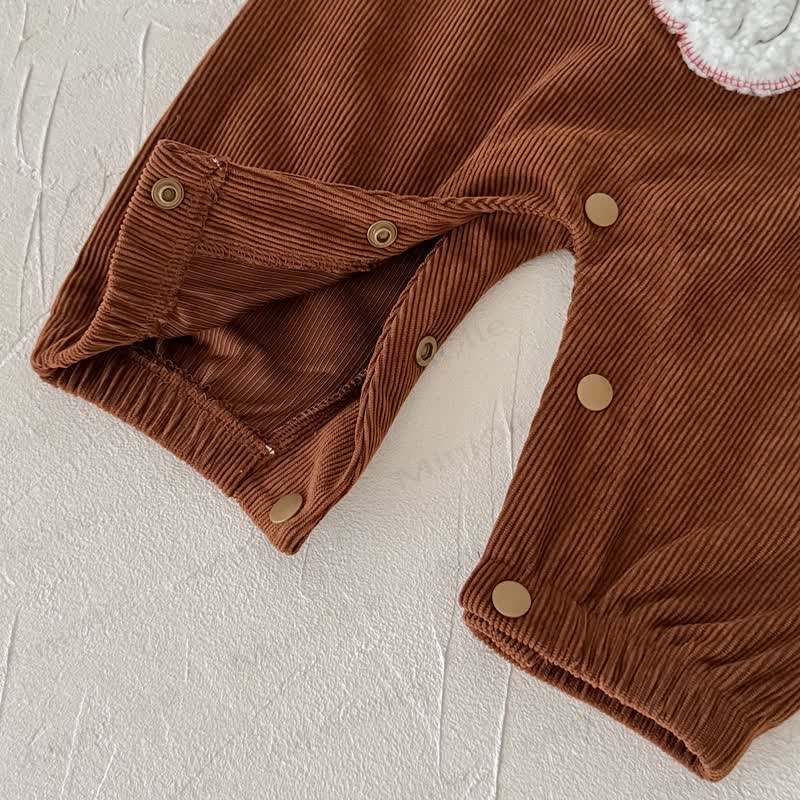 Baby Santa Corduroy Sleeveless Romper - image 29