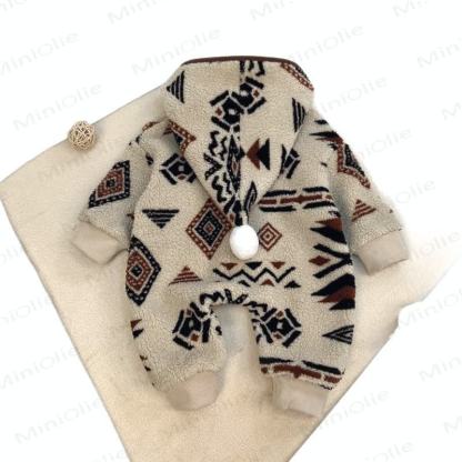 Baby Sherpa Hooded Zip Front Romper - image 7