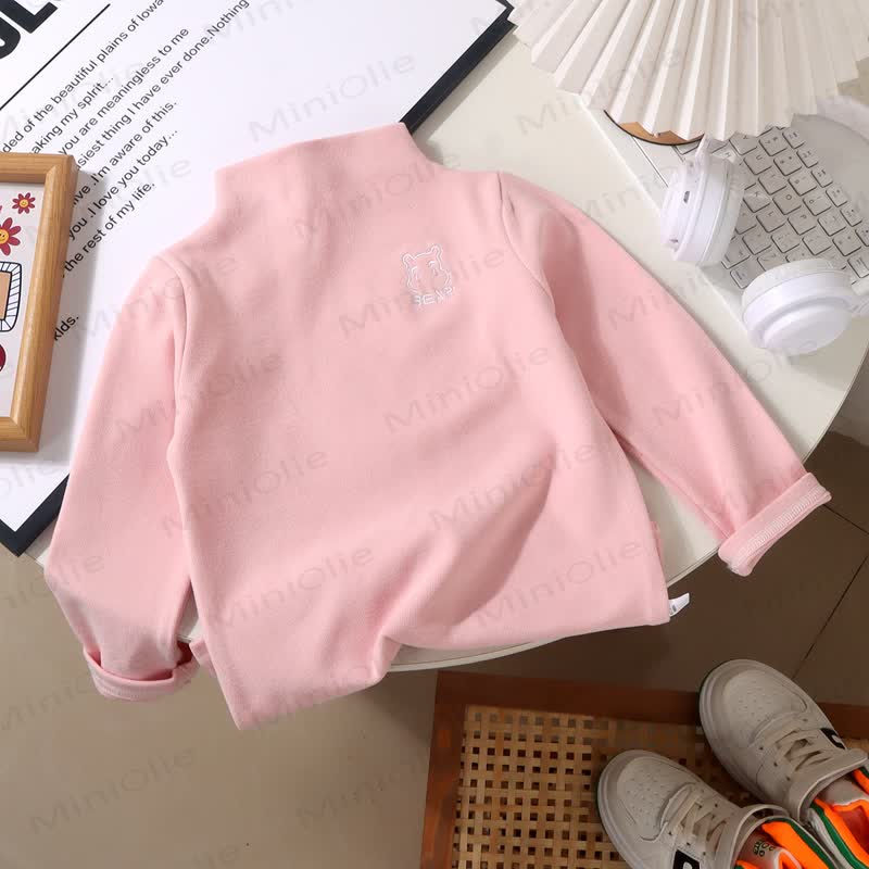 BEAR Baby Toddler High-neck Thermal Shirt - Pink - 9-10T - image 4