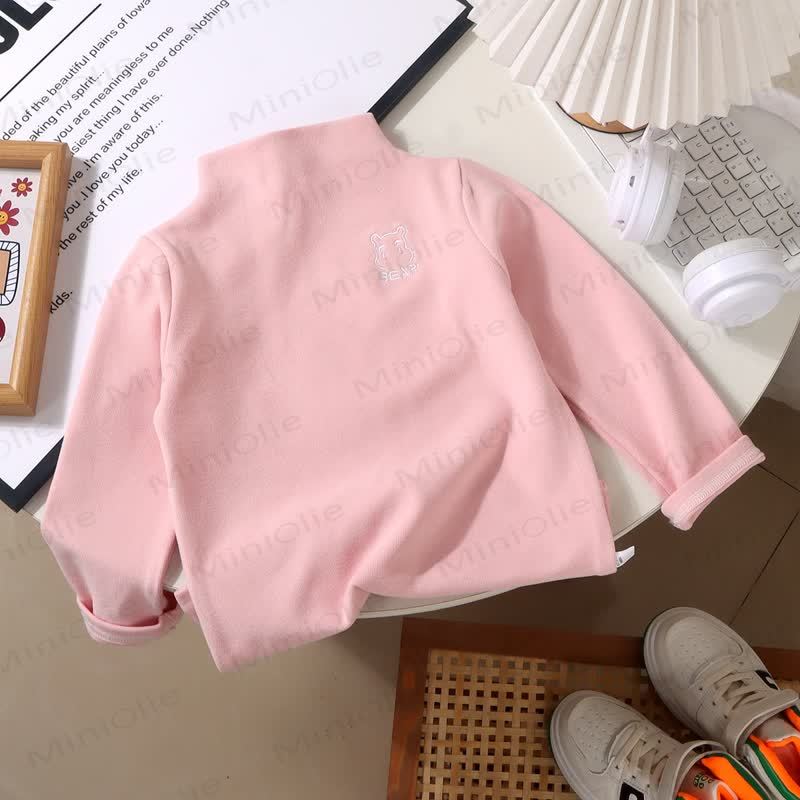 BEAR Baby Toddler High-neck Thermal Shirt - Pink - 9-10T - image 4