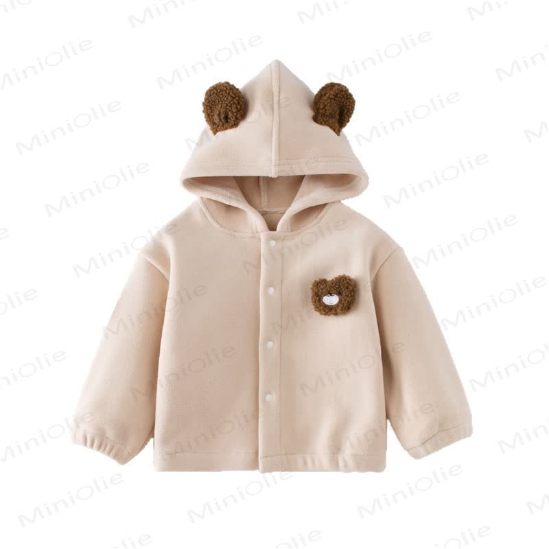 Toddler Bunny Ear Hooded Fleece Jacket  - image 5