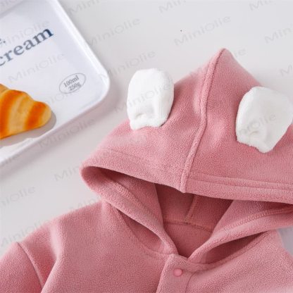 Toddler Bunny Ear Hooded Fleece Jacket  - image 7