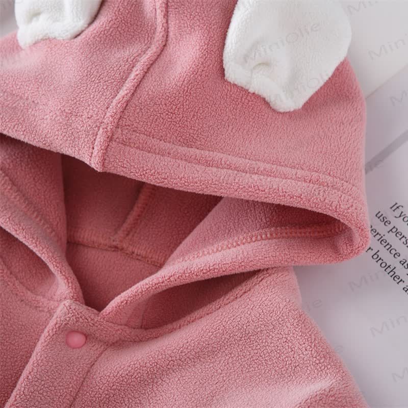Toddler Bunny Ear Hooded Fleece Jacket  - image 8
