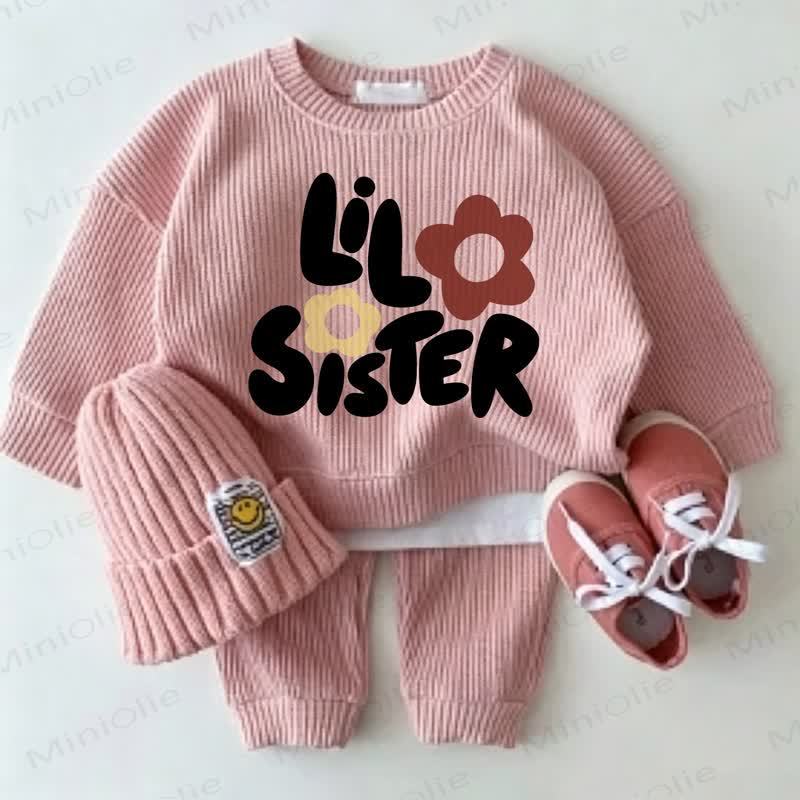 LIL SISTER Baby Flower Print Pink 2-Piece Set - Pink - 2-3T - image 1