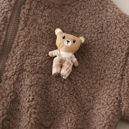 Toddler Baby Bear Fleece Hooded Warm 3-piece Set - image 6