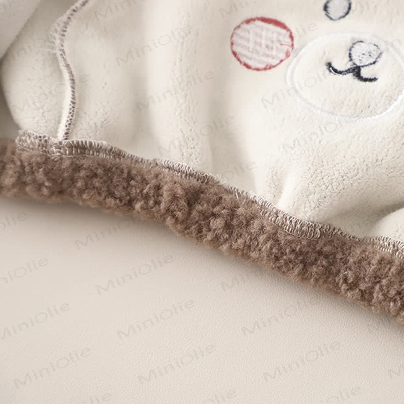Toddler Baby Bear Fleece Hooded Warm 3-piece Set - image 9