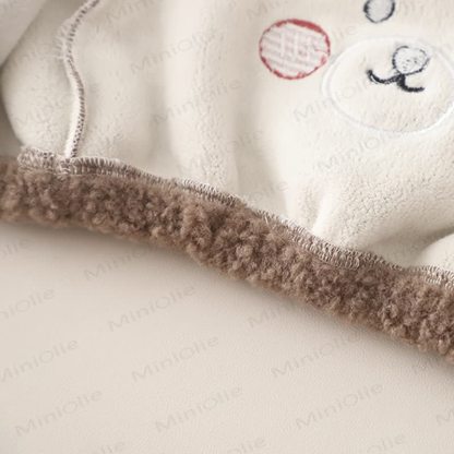 Toddler Baby Bear Fleece Hooded Warm 3-piece Set - image 9