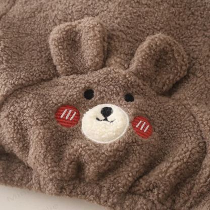 Toddler Baby Bear Fleece Hooded Warm 3-piece Set - image 10