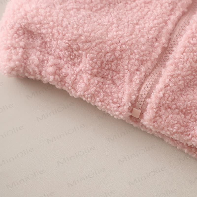 Toddler Baby Bunny Fleece Hoodie 3-piece Set - image 7