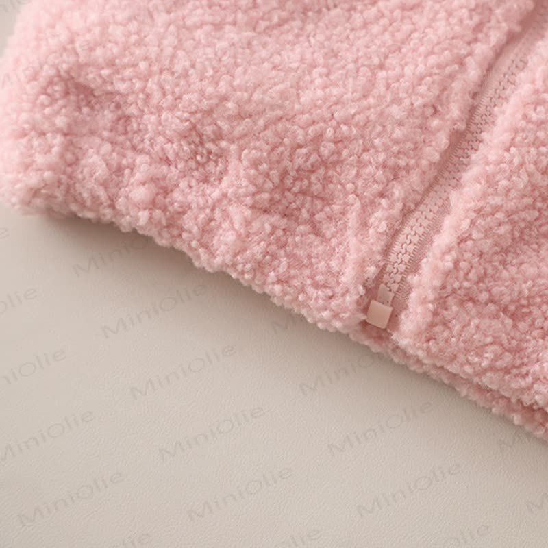 Toddler Baby Bunny Fleece Hoodie 3-piece Set - image 7