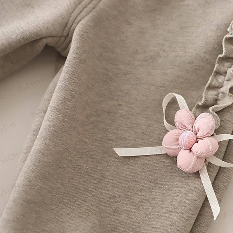 Toddler Baby Bunny Fleece Hoodie 3-piece Set - image 14
