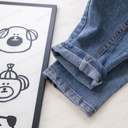 Toddler Baby Lion Patch Jacket and Denim Pants 3-piece Set - image 12