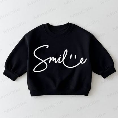 SMILE Baby Toddler Black Sweatshirt - Black - 3-5T - image 1
