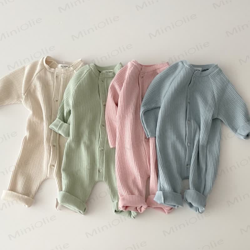 Personalized Baby Name Ribbed Romper - image 1
