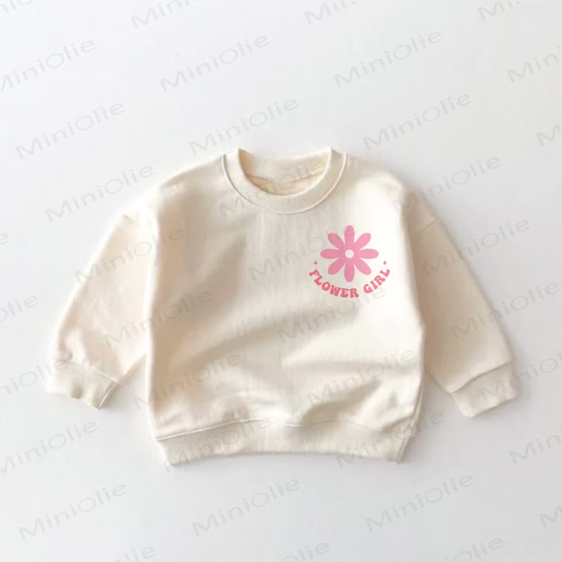 IN MY FLOWER GIRL ERA Baby Toddler Butterfly Cream Sweatshirt - image 2
