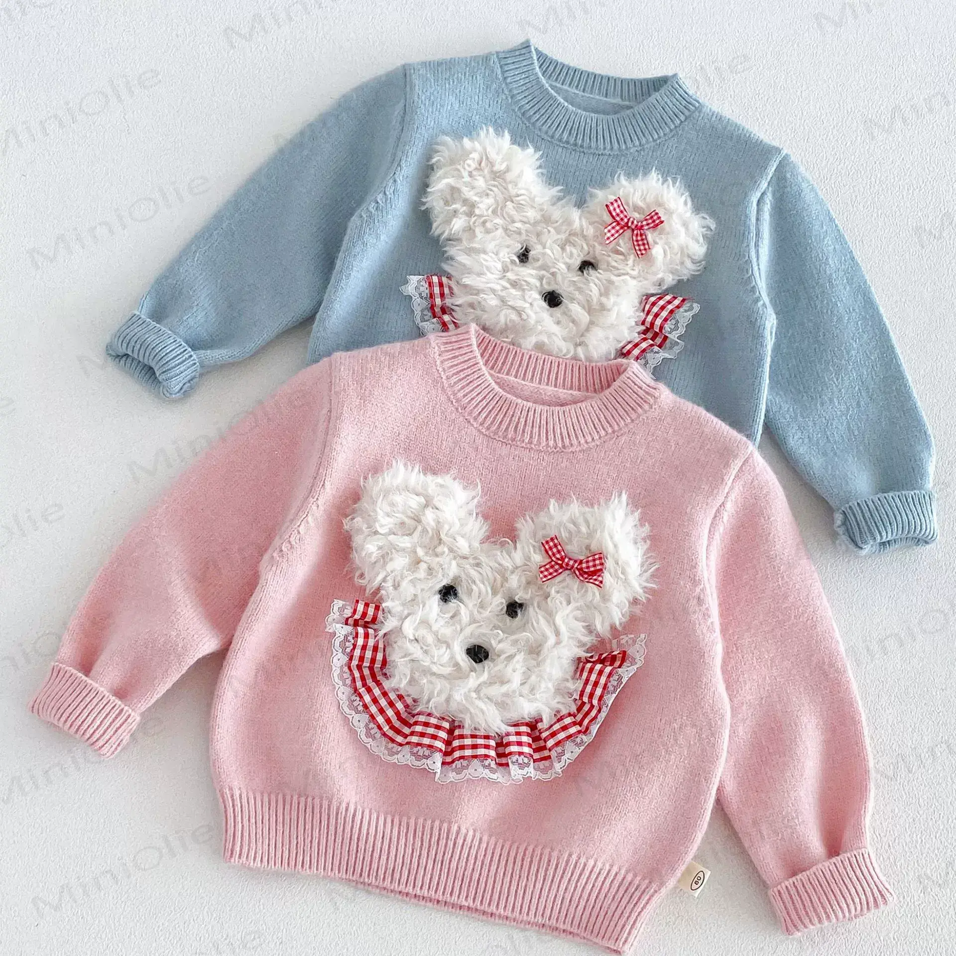 Baby Toddler Girl Cartoon Dog Sweater - image 1