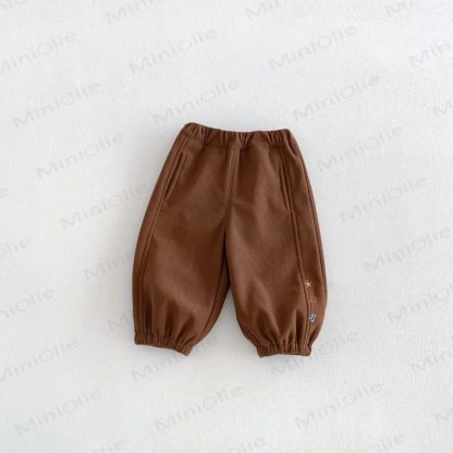 Toddler Cartoon Embroidery Corduroy Pants - Brown - 6-7T - image 2